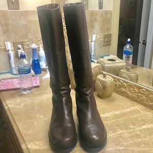 Leather tall boots never worn